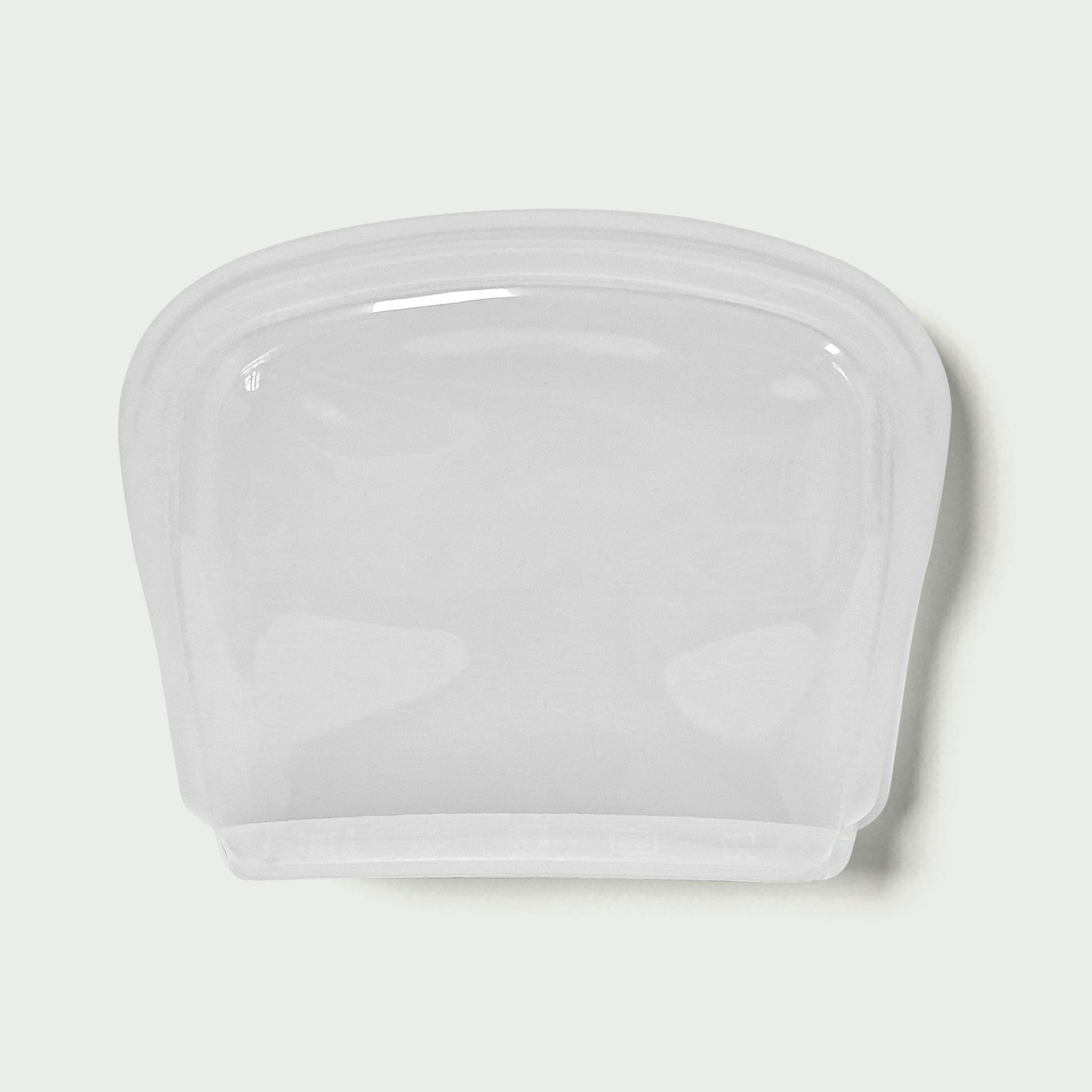 Tiny but mighty! 200ml slim silicone bags perfect for nuts , spices , or makeup. Lays flat like credit card, expands to hold 1 cup snacks!