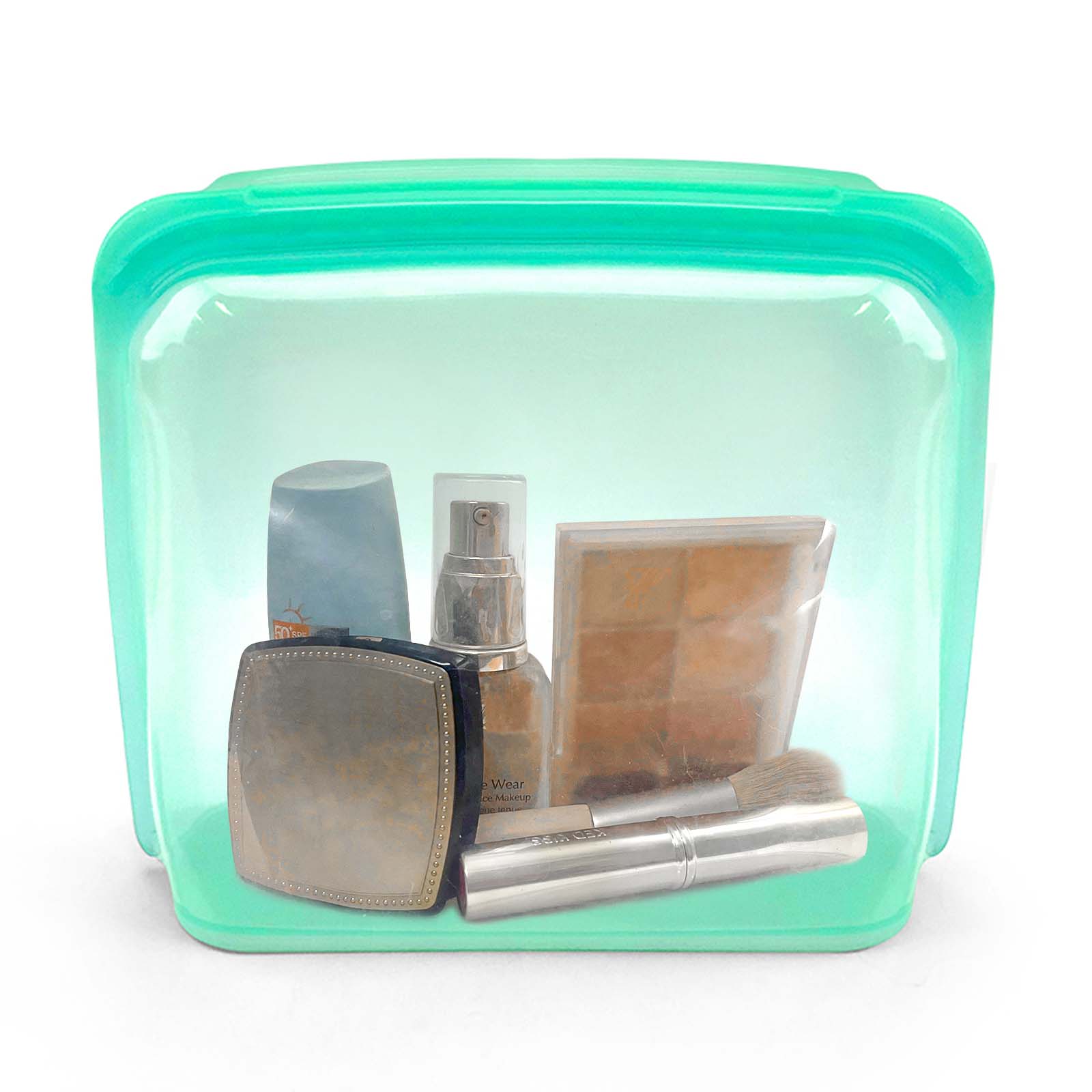 3000ml stand-up silicone storage bag – wide base design stands upright for easy filling, reusable & leak-proof for liquids like soups/sauces.