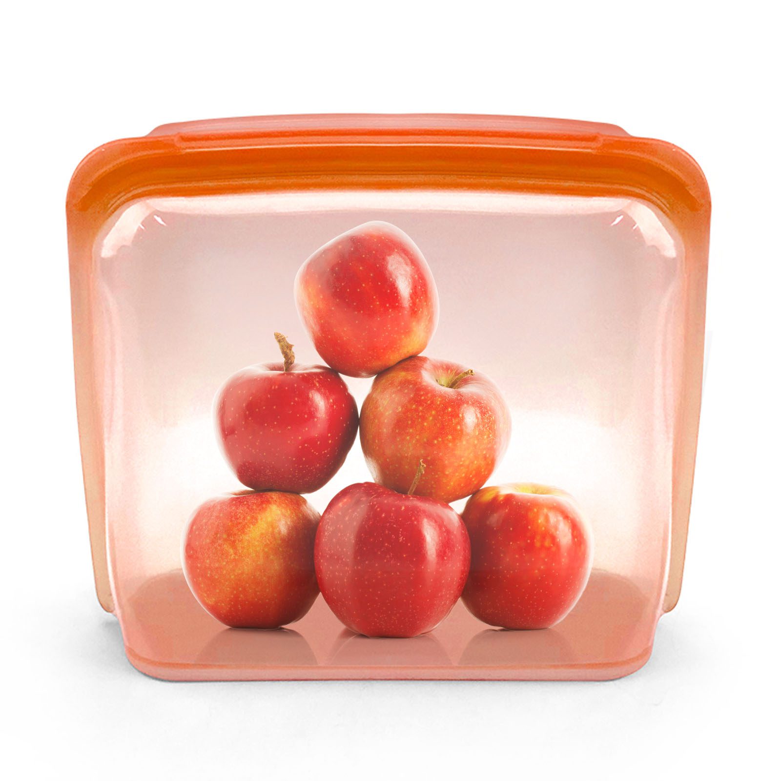 3000ml stand-up silicone storage bag – wide base design stands upright for easy filling, reusable & leak-proof for liquids like soups/sauces.