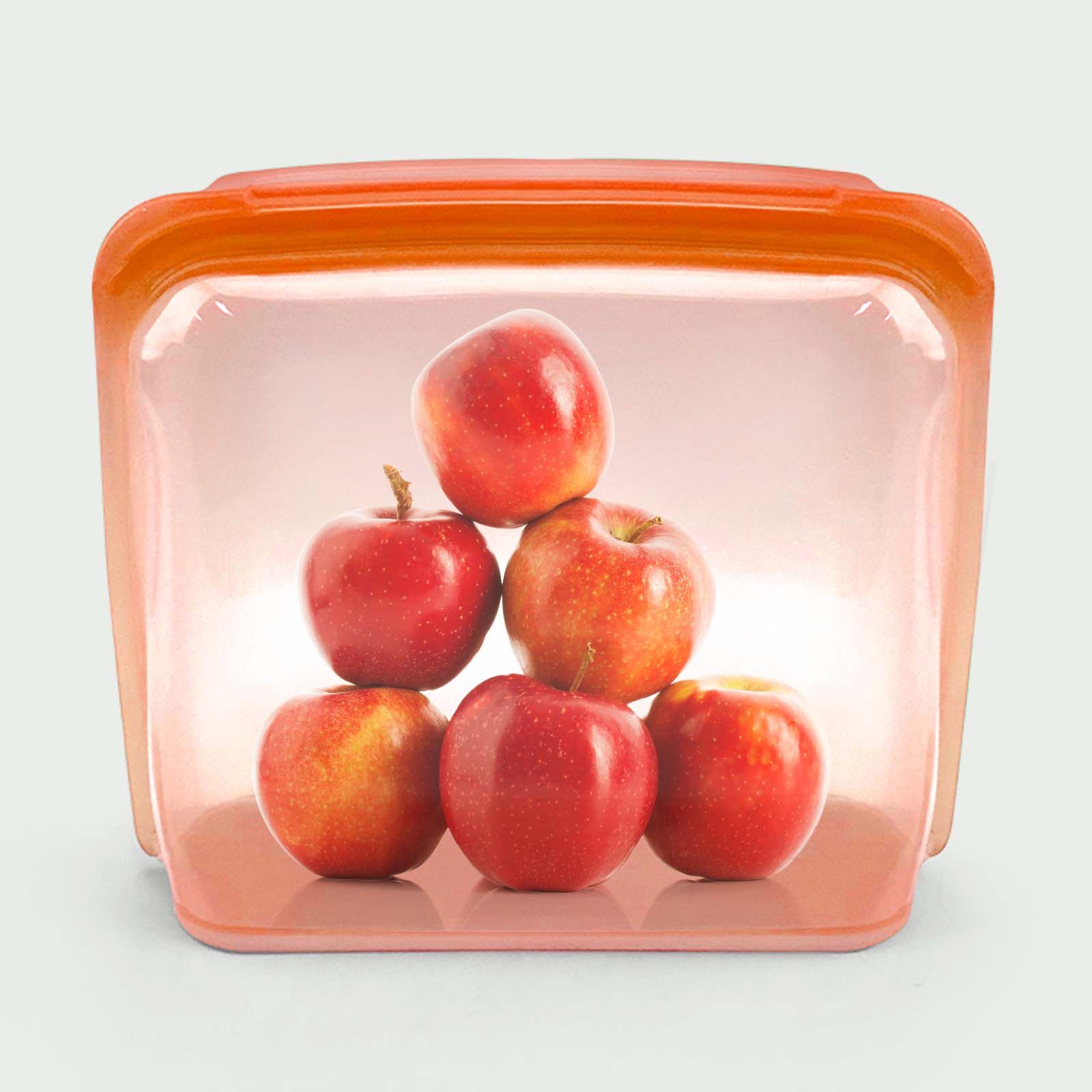 3000ml stand-up silicone storage bag – wide base design stands upright for easy filling, reusable & leak-proof for liquids like soups/sauces.