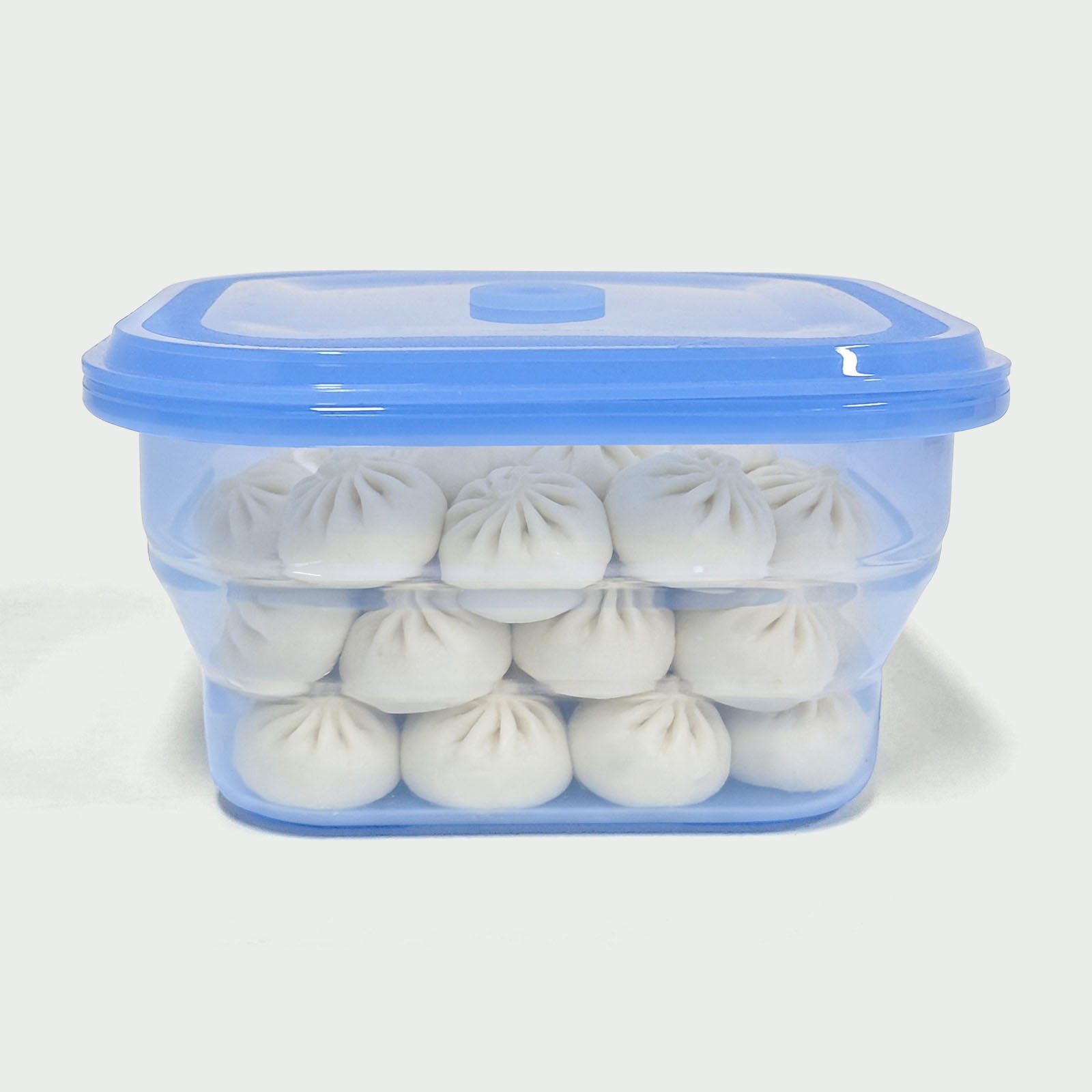 1200ML Silicone Square Bowl Blue