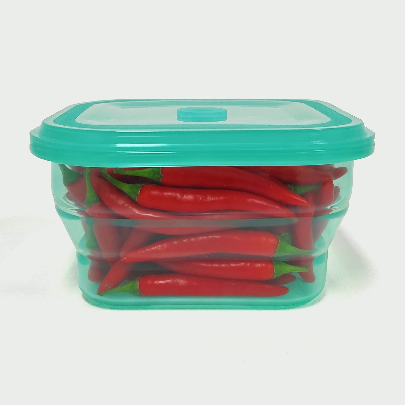 1200ML Silicone Square Bowl Cyan