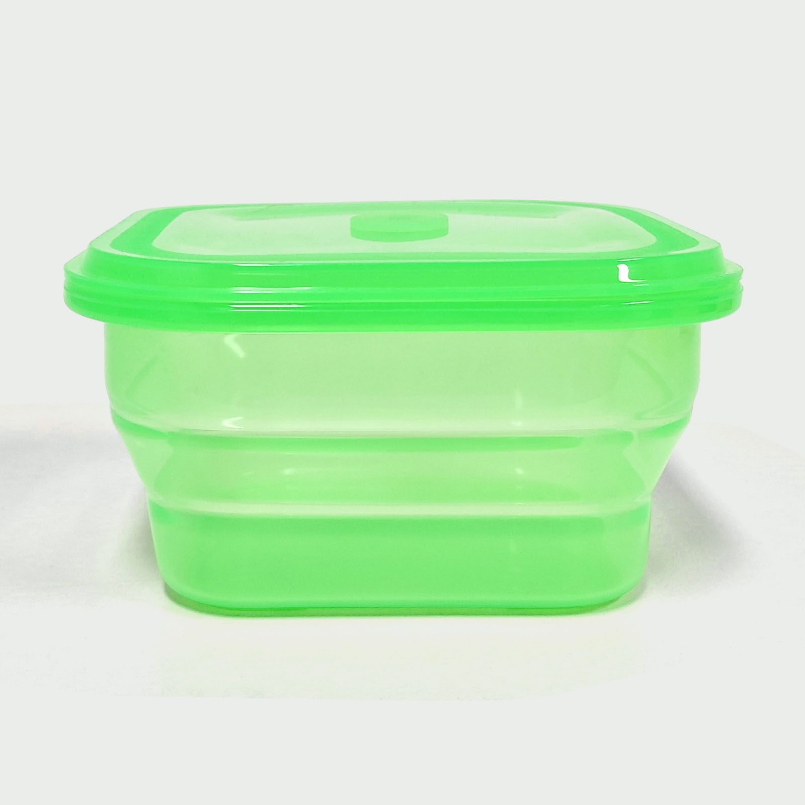 1200ML Silicone Square Bowl Green