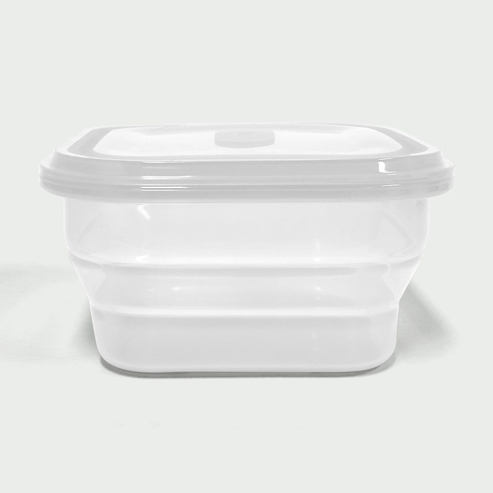 1200ML Silicone Square Bowl Clear