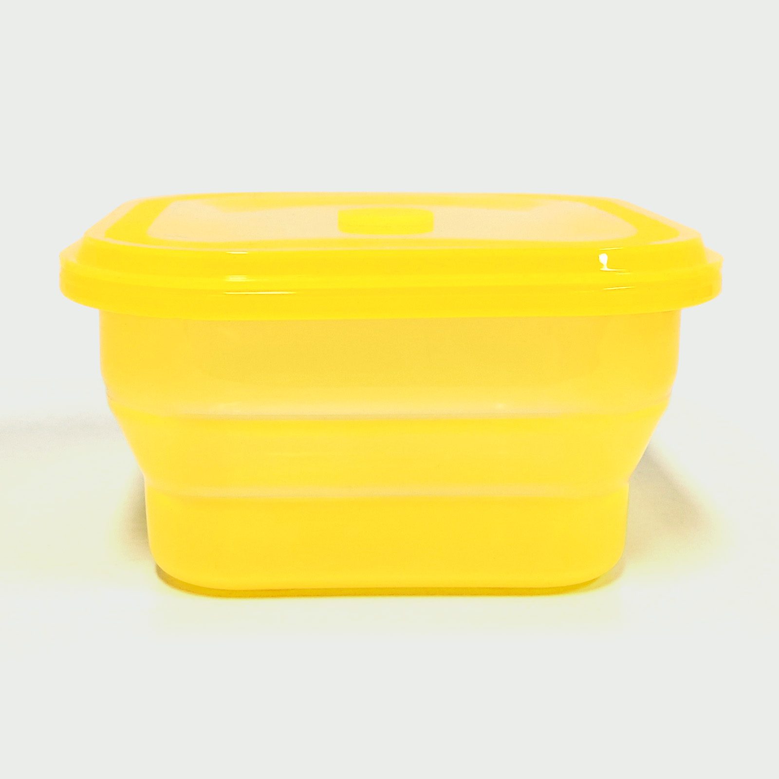 1200ML Silicone Square Bowl Yellow