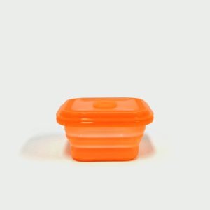 200ML Silicone Square Bowl Orange