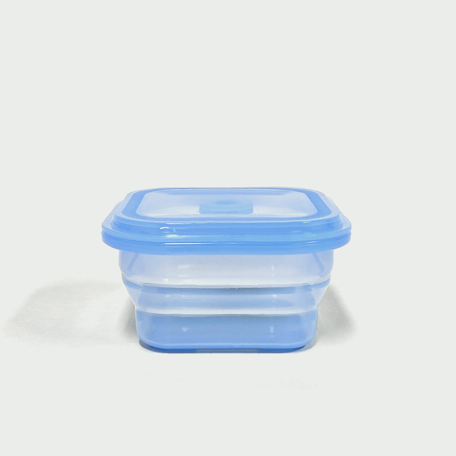 400ML Silicone Square Bowl Blue