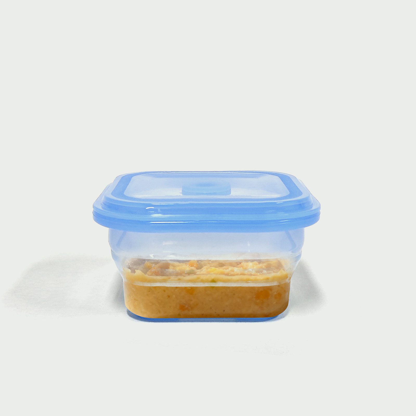 400ML Silicone Square Bowl Blue