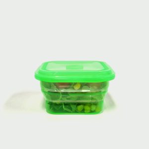 400ML Silicone Square Bowl Green