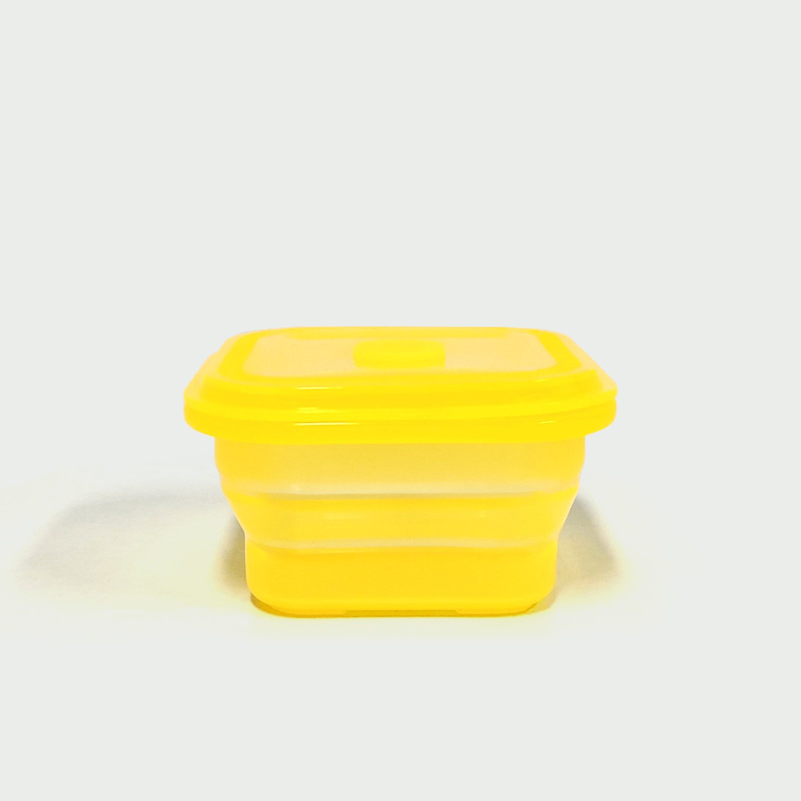 400ML Silicone Square Bowl Yellow