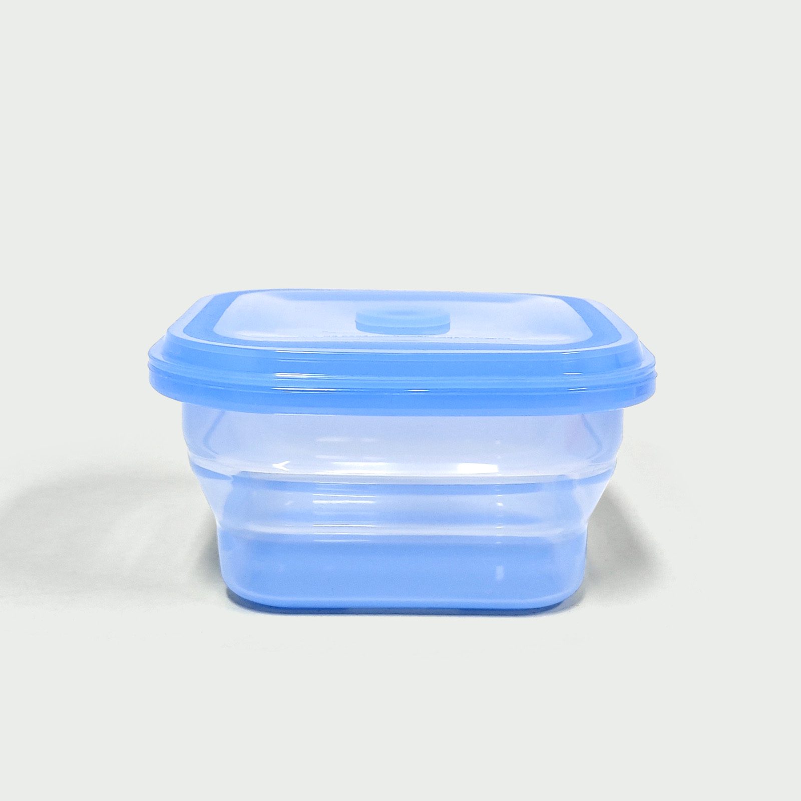 600ML Silicone Square Bowl Blue