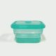 600ML Silicone Square Bowl Cyan