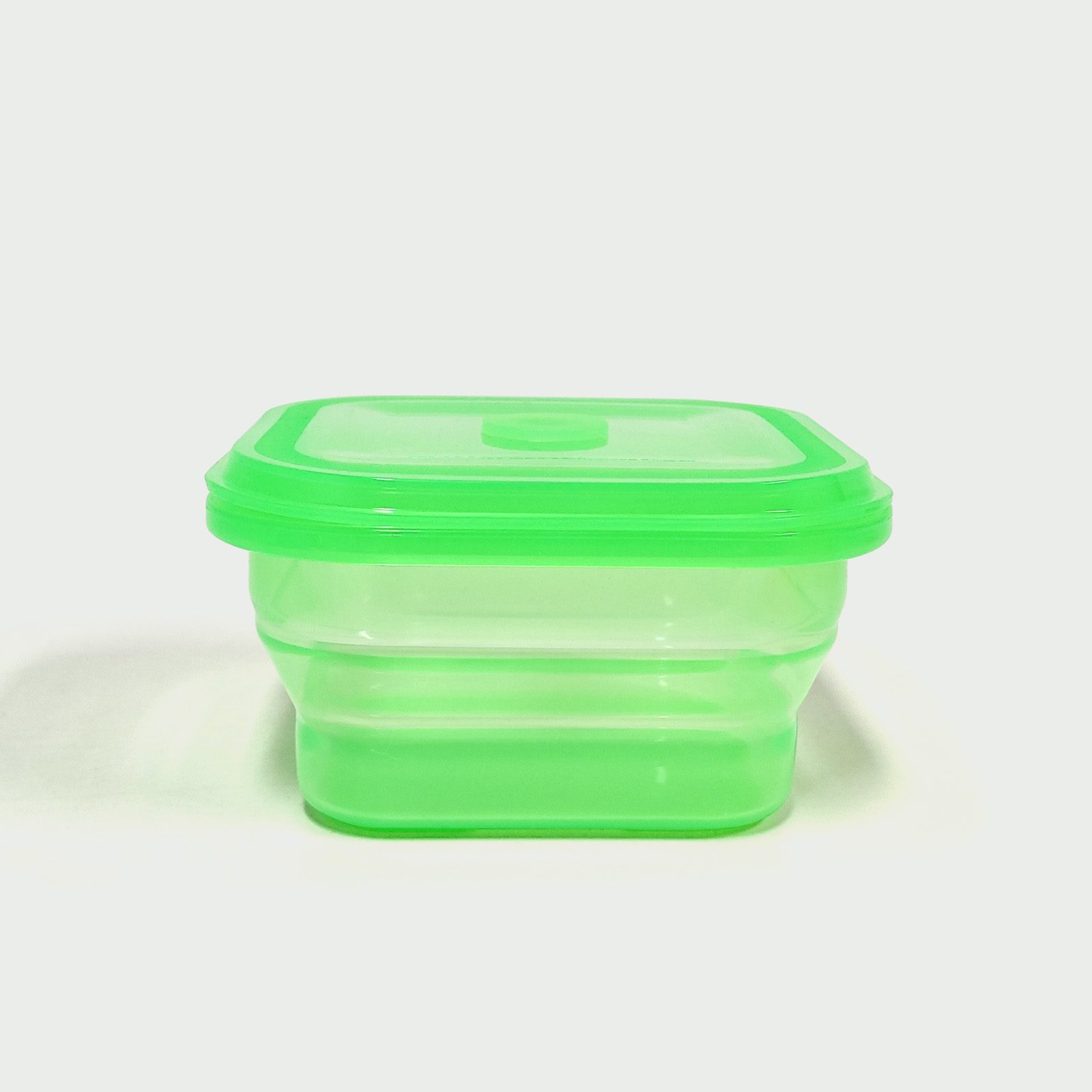 600ML Silicone Square Bowl Green