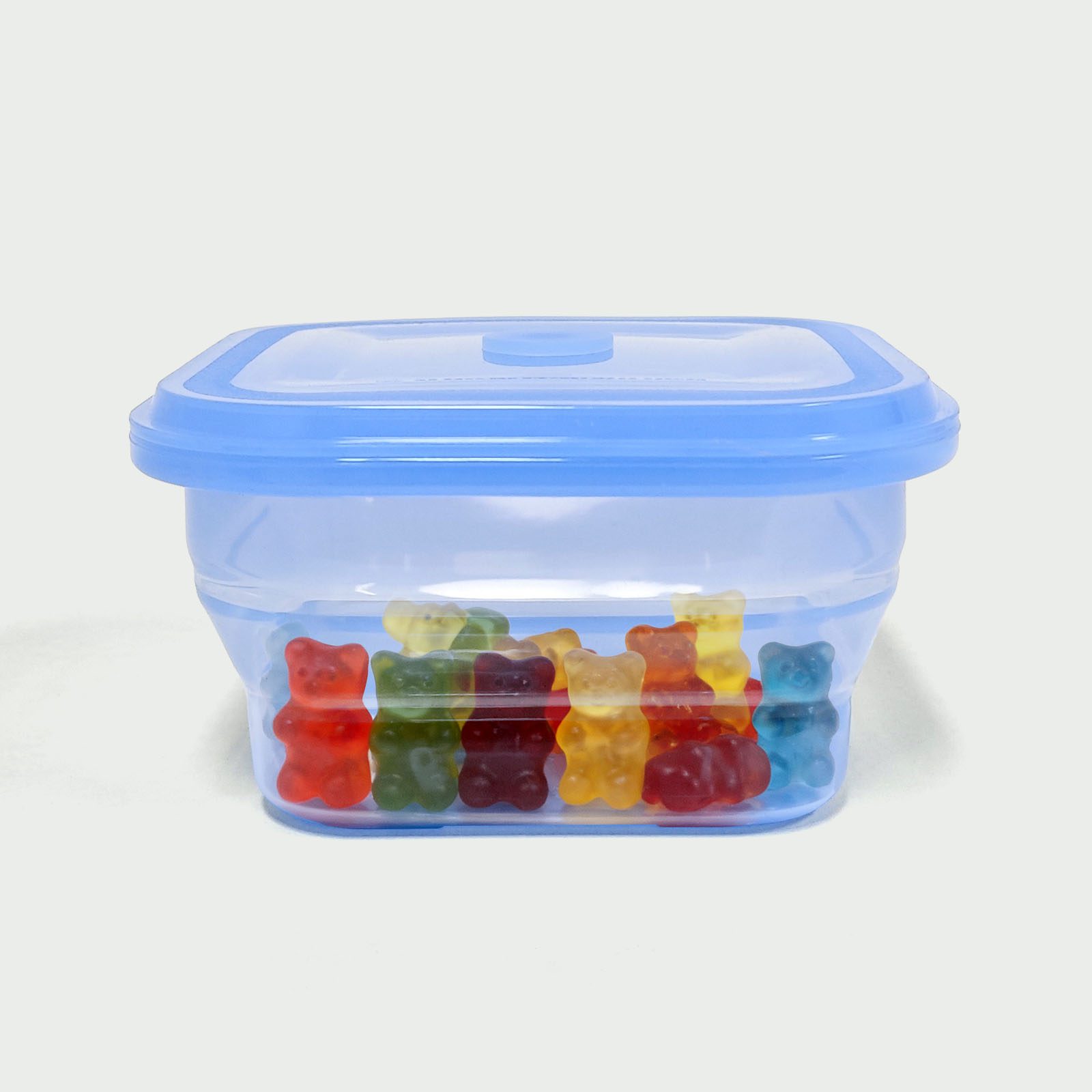 900ML Silicone Square Bowl Blue