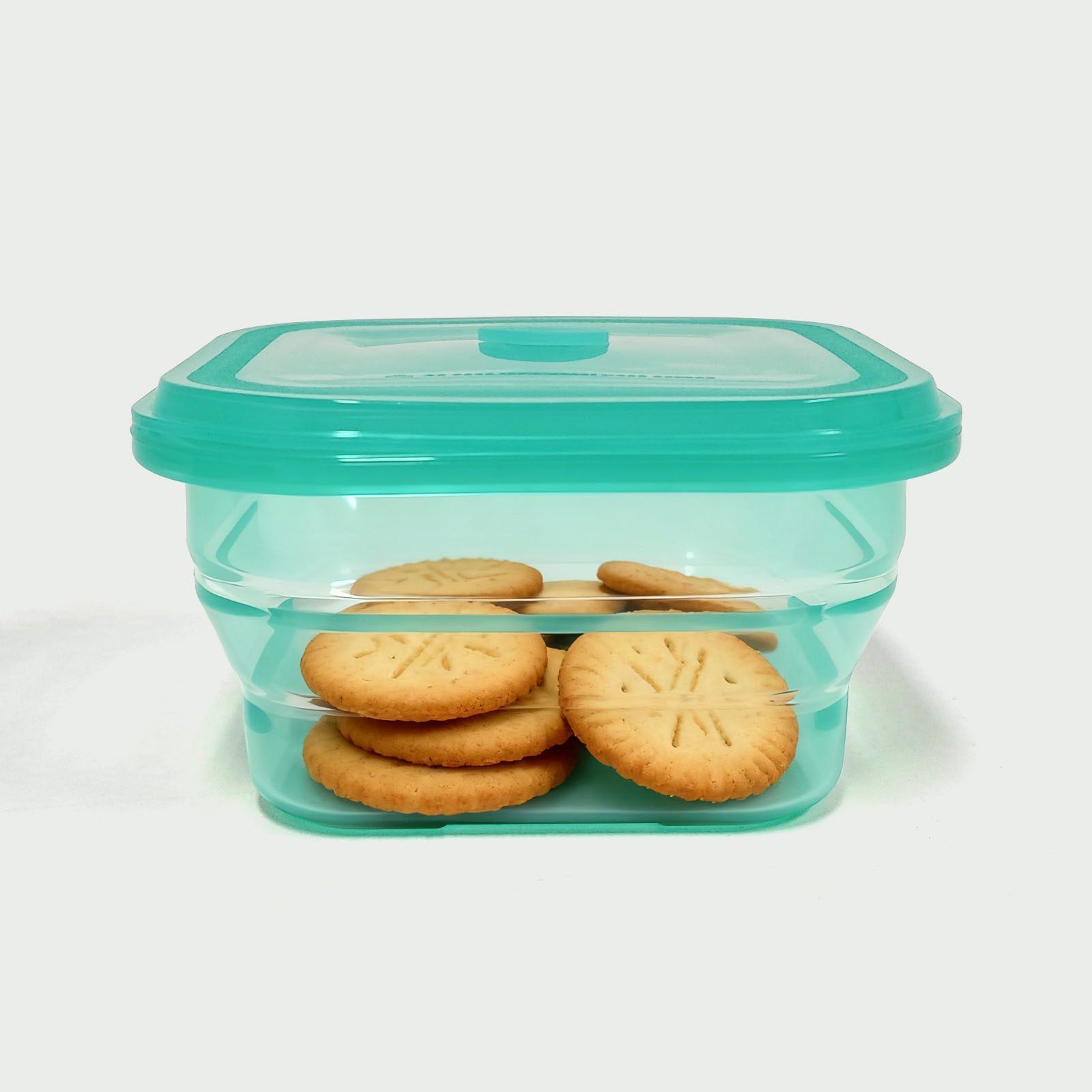 900ML Silicone Square Bowl Cyan