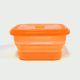900ML Silicone Square Bowl Orange