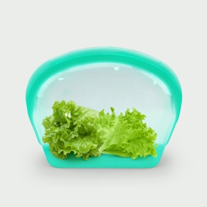 1000ml collapsible silicone storage bag – reusable eco-friendly food container for bulk meal prep, sous vide, and freezer organization.