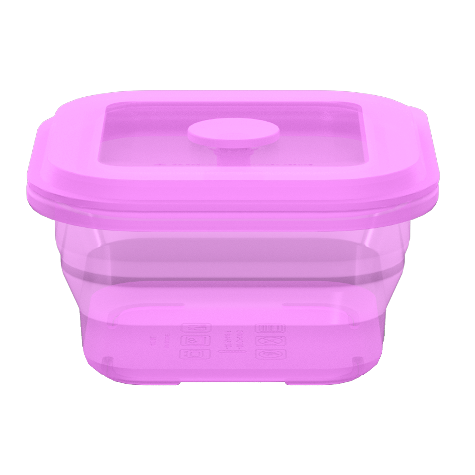 Collapsible Square Silicone Food Container - Space-Saving, Leakproof & BPA-Free. Perfect for Office, Travel & Eco-Friendly Meal Prep. Microwave & Dishwasher Safe