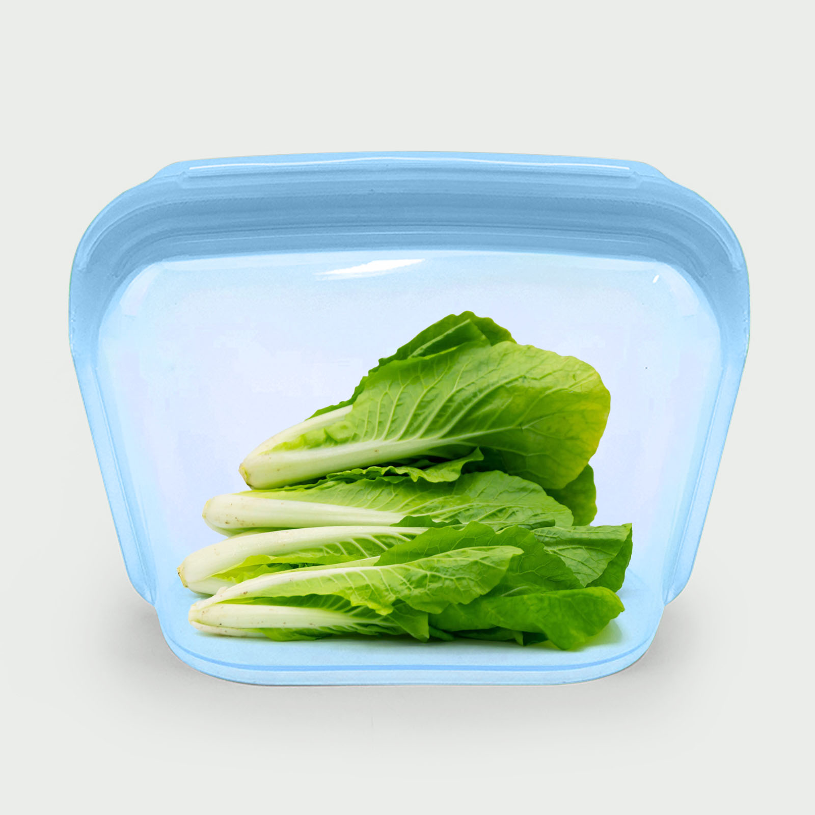 1300ml stand-up silicone storage bag – wide base design stands upright for easy filling, reusable & leak-proof for liquids like soups/sauces.