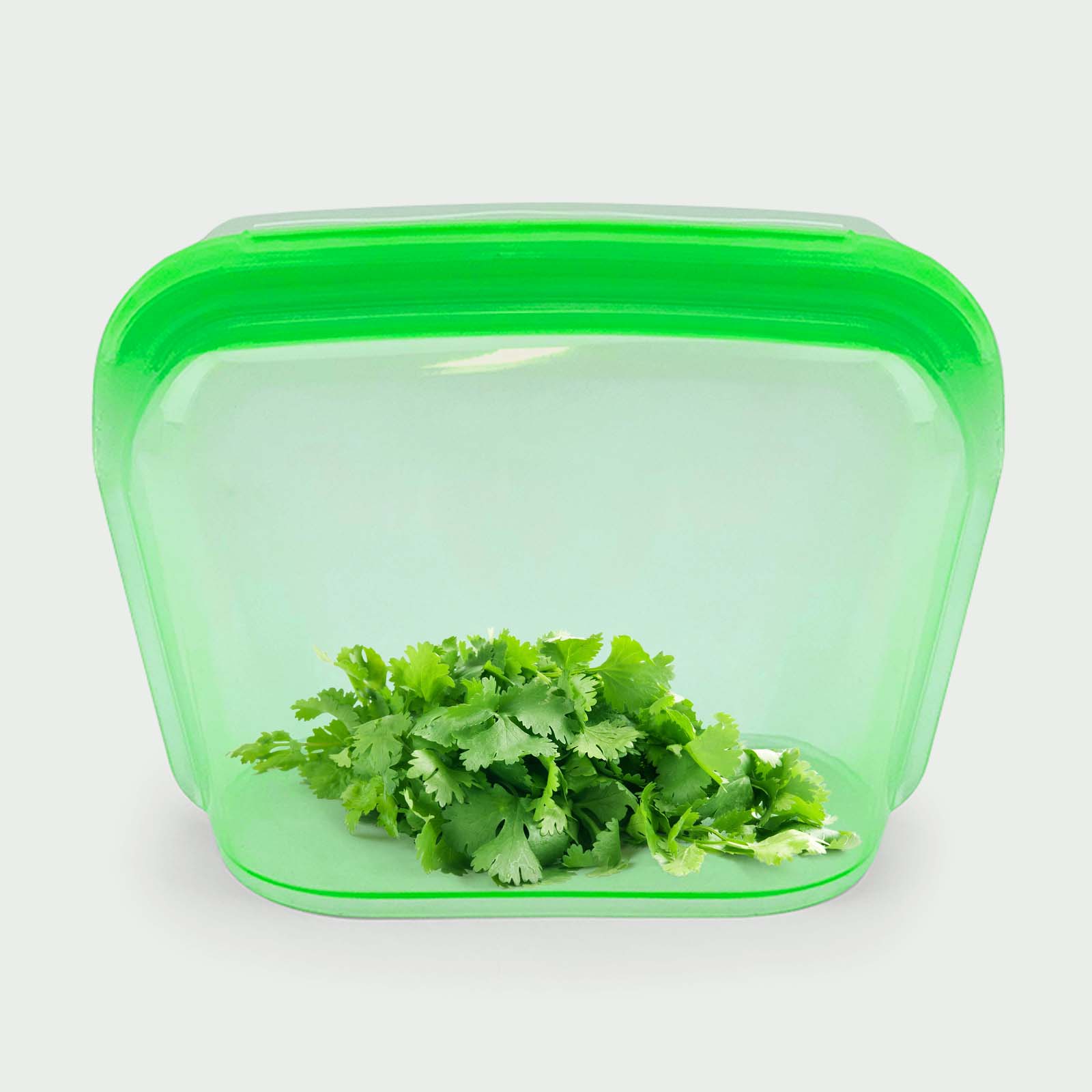 1300ml stand-up silicone storage bag – wide base design stands upright for easy filling, reusable & leak-proof for liquids like soups/sauces.