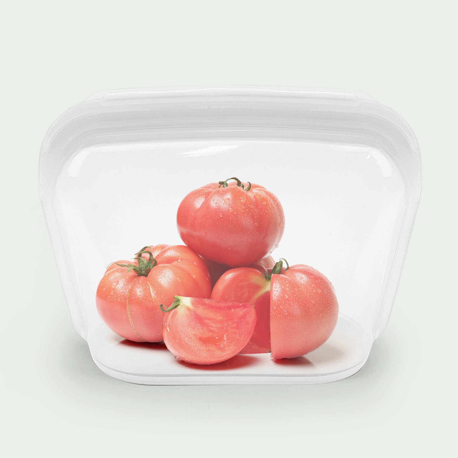 1300ml stand-up silicone storage bag – wide base design stands upright for easy filling, reusable & leak-proof for liquids like soups/sauces.