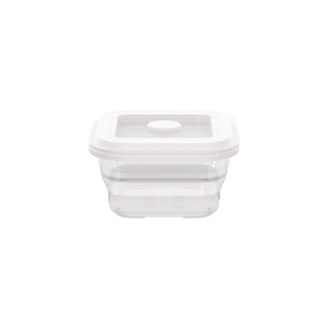 Collapsible Square Silicone Food Container - Space-Saving, Leakproof & BPA-Free. Perfect for Office, Travel & Eco-Friendly Meal Prep. Microwave & Dishwasher Safe