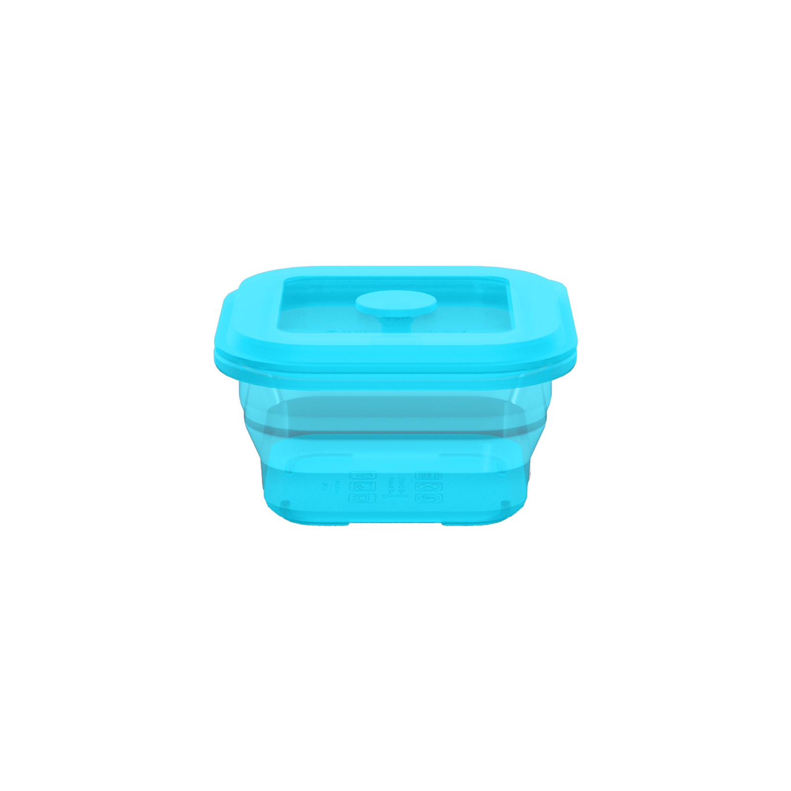 Collapsible Square Silicone Food Container - Space-Saving, Leakproof & BPA-Free. Perfect for Office, Travel & Eco-Friendly Meal Prep. Microwave & Dishwasher Safe