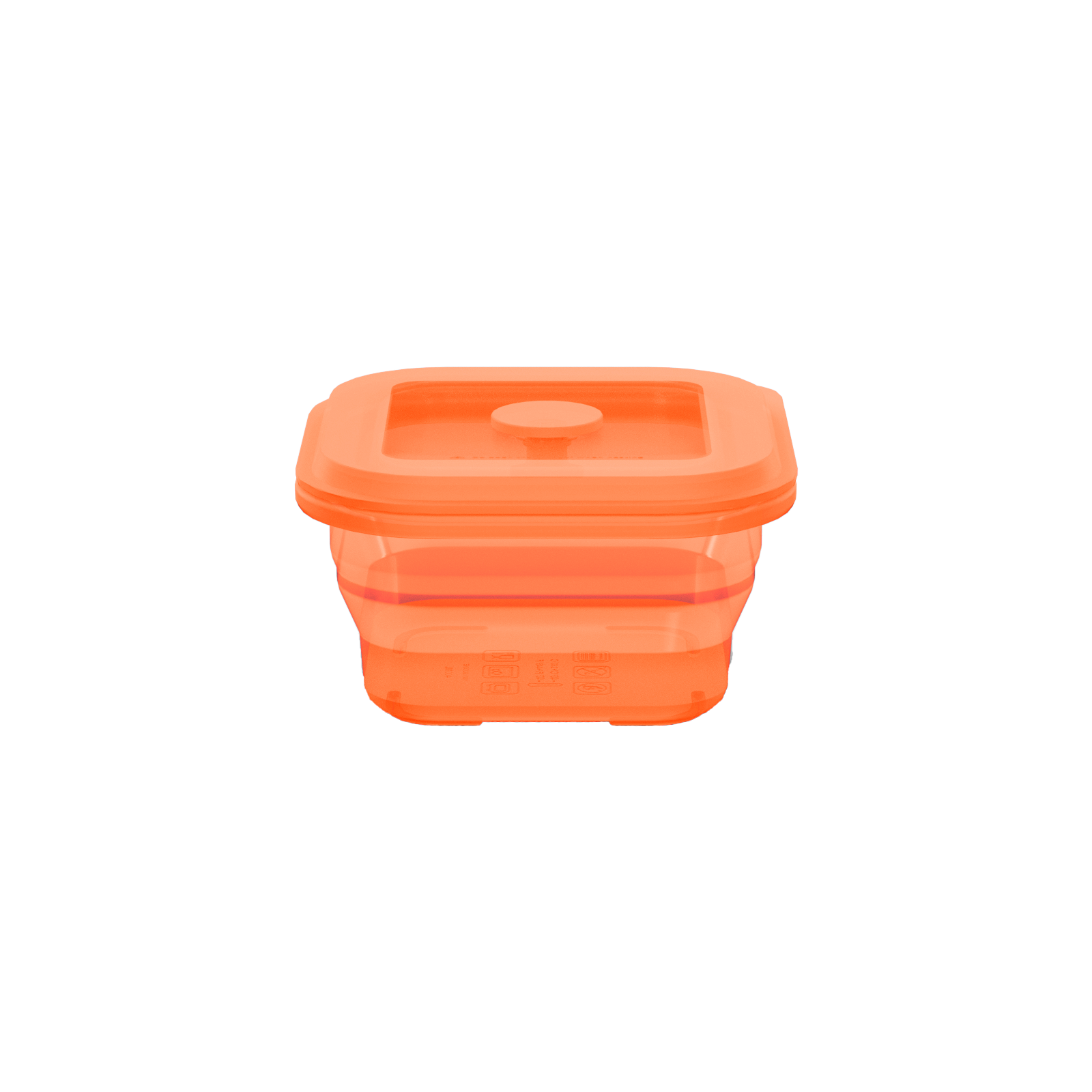 Collapsible Square Silicone Food Container - Space-Saving, Leakproof & BPA-Free. Perfect for Office, Travel & Eco-Friendly Meal Prep. Microwave & Dishwasher Safe