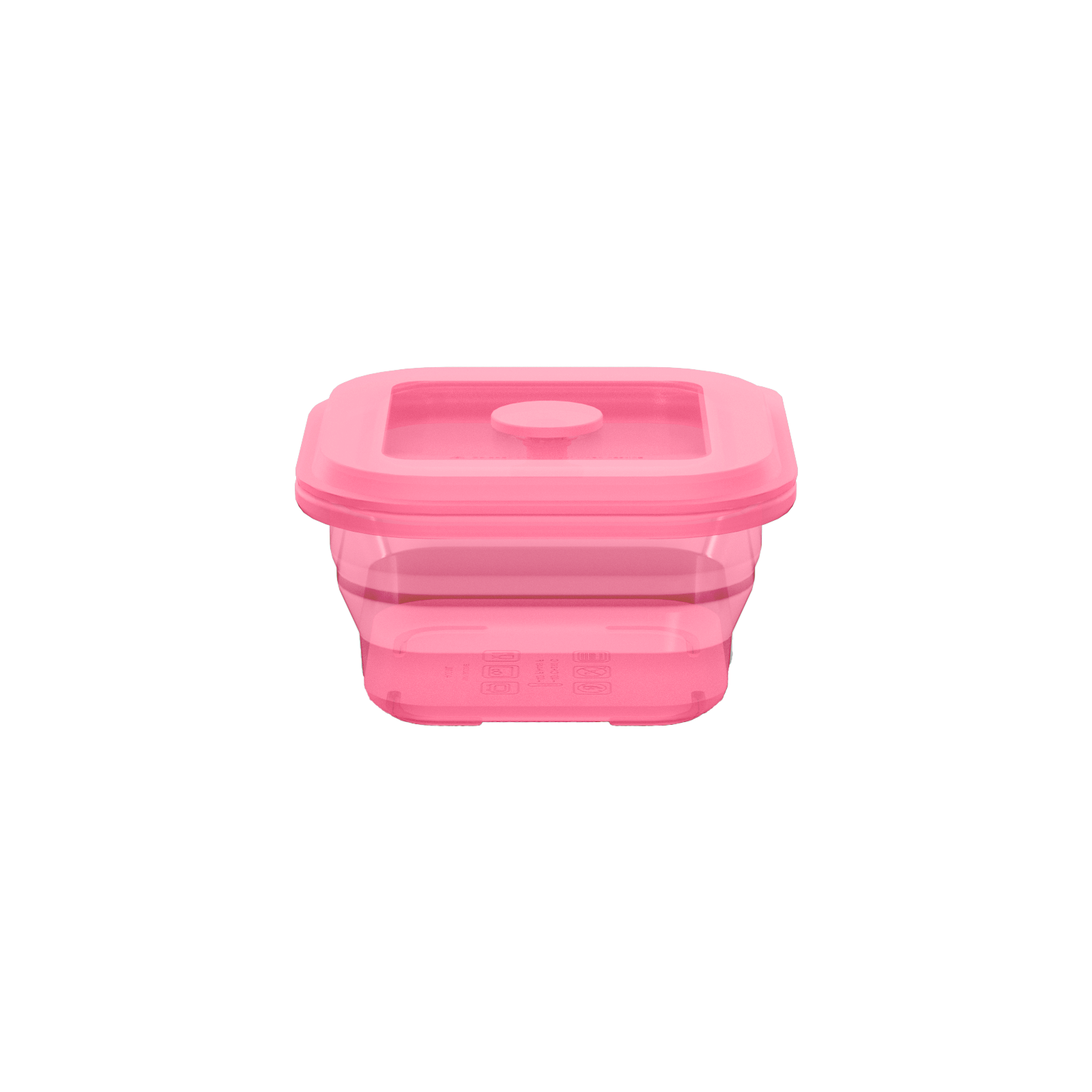 Collapsible Square Silicone Food Container - Space-Saving, Leakproof & BPA-Free. Perfect for Office, Travel & Eco-Friendly Meal Prep. Microwave & Dishwasher Safe