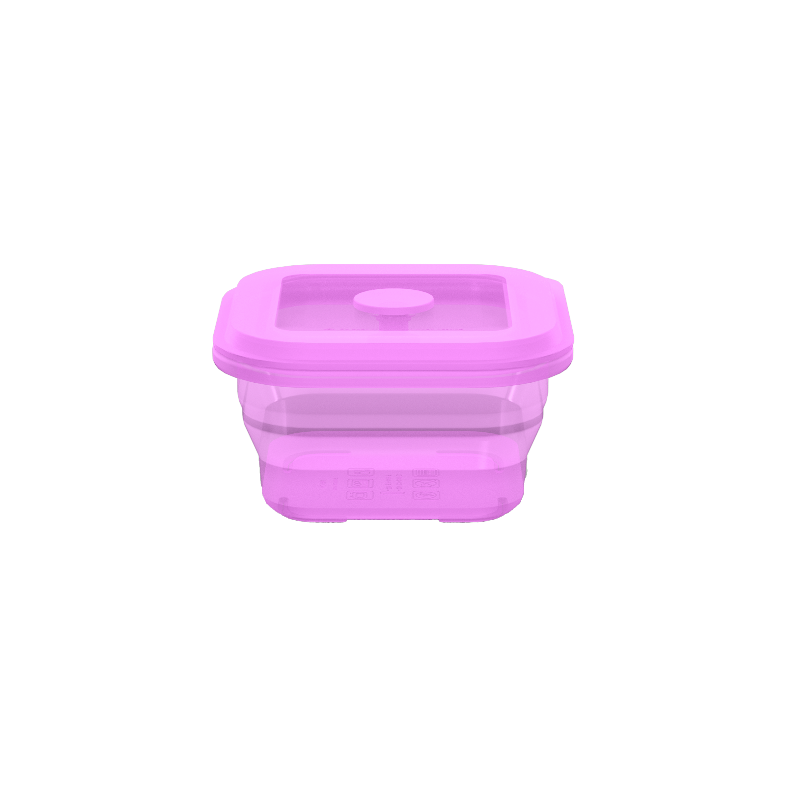 Collapsible Square Silicone Food Container - Space-Saving, Leakproof & BPA-Free. Perfect for Office, Travel & Eco-Friendly Meal Prep. Microwave & Dishwasher Safe