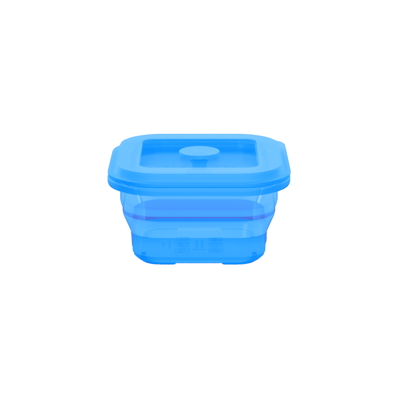Collapsible Square Silicone Food Container - Space-Saving, Leakproof & BPA-Free. Perfect for Office, Travel & Eco-Friendly Meal Prep. Microwave & Dishwasher Safe