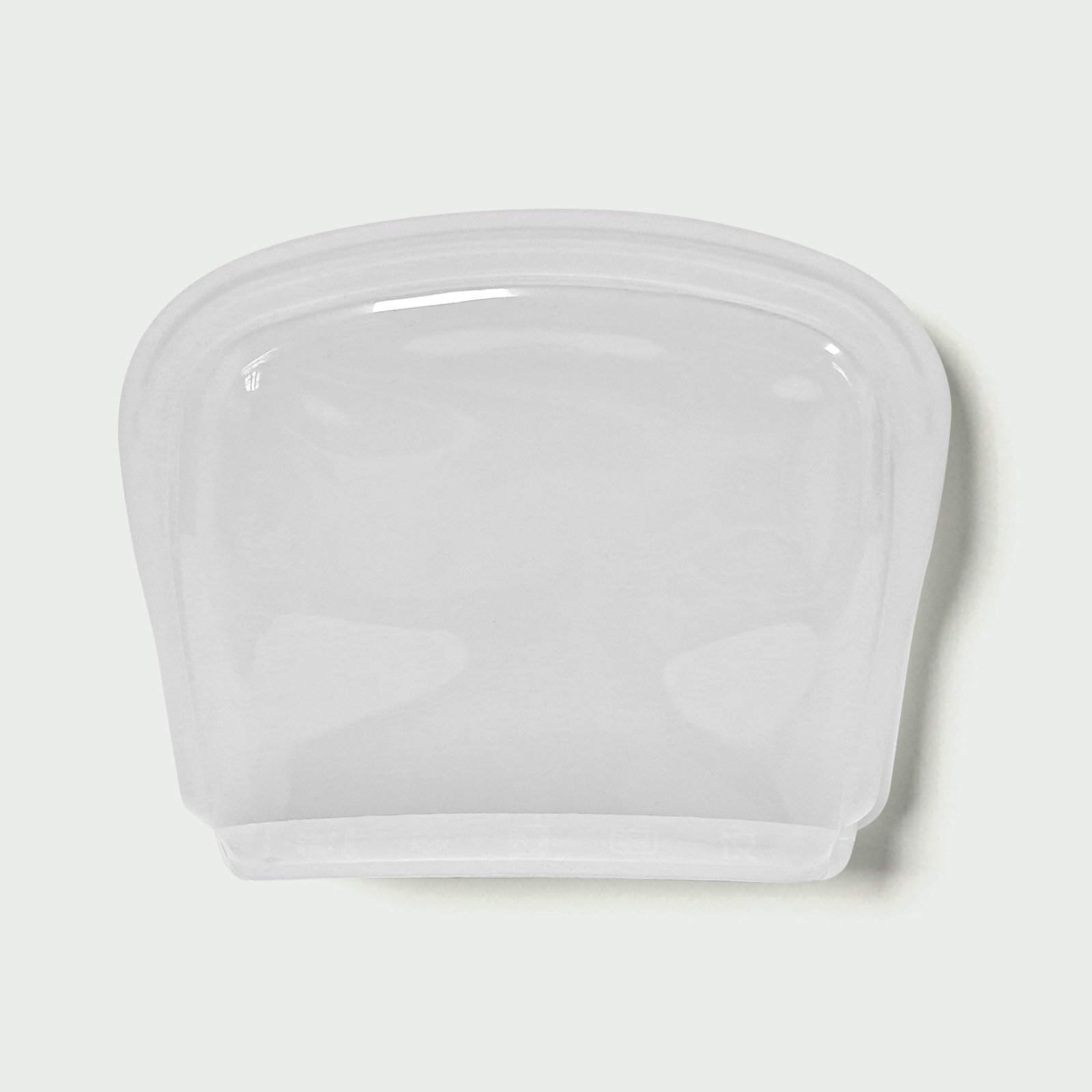 Tiny but mighty! 200ml slim silicone bags perfect for nuts , spices , or makeup. Lays flat like credit card, expands to hold 1 cup snacks!