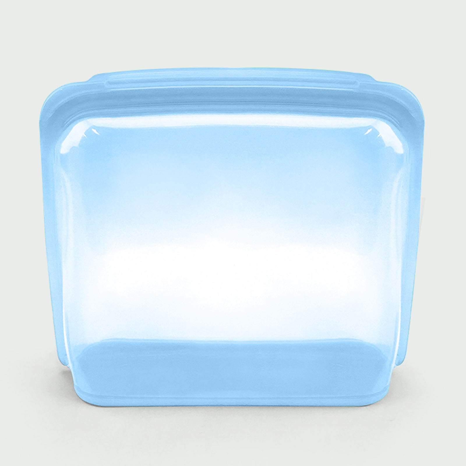 3000ml stand-up silicone storage bag – wide base design stands upright for easy filling, reusable & leak-proof for liquids like soups/sauces.