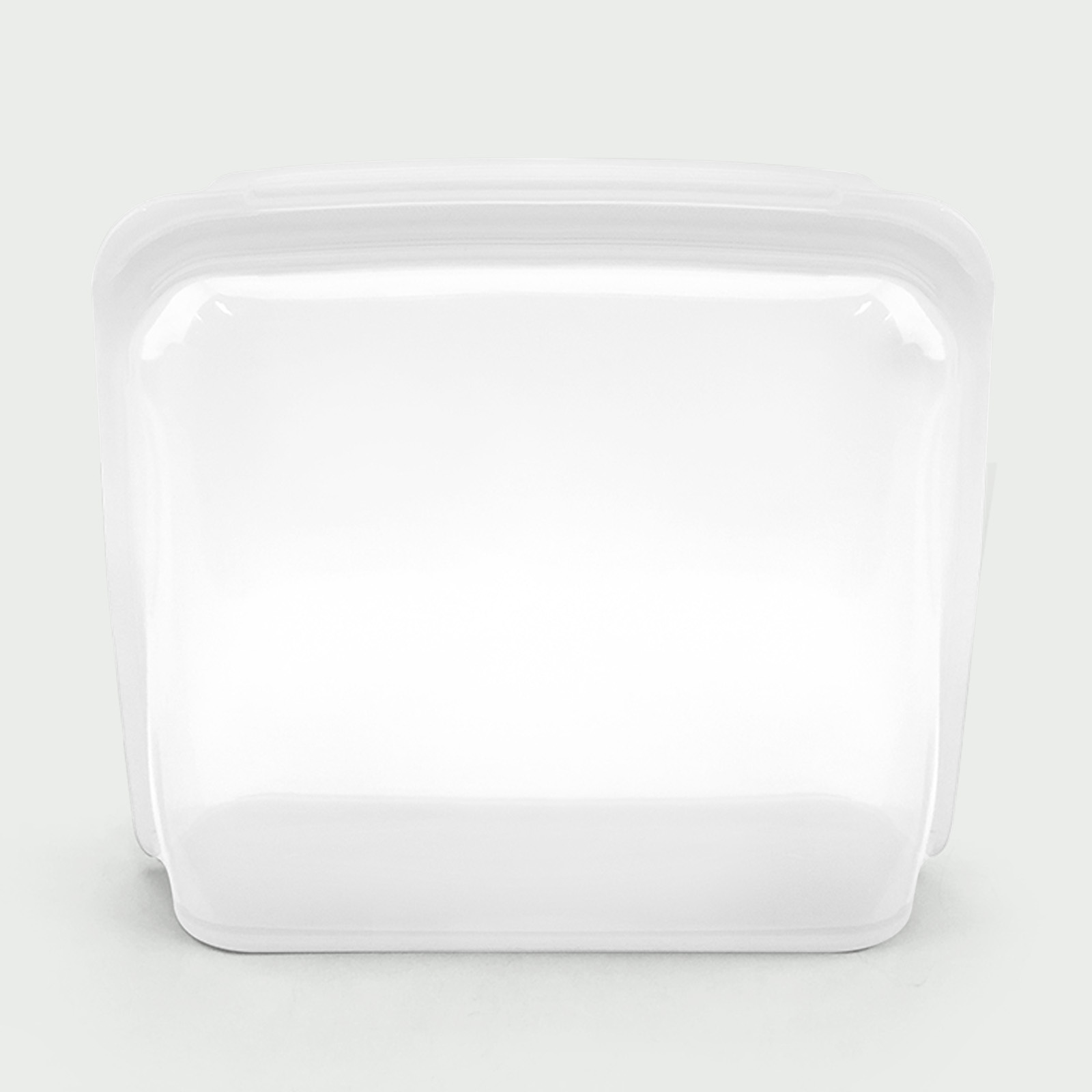 3000ml stand-up silicone storage bag – wide base design stands upright for easy filling, reusable & leak-proof for liquids like soups/sauces.