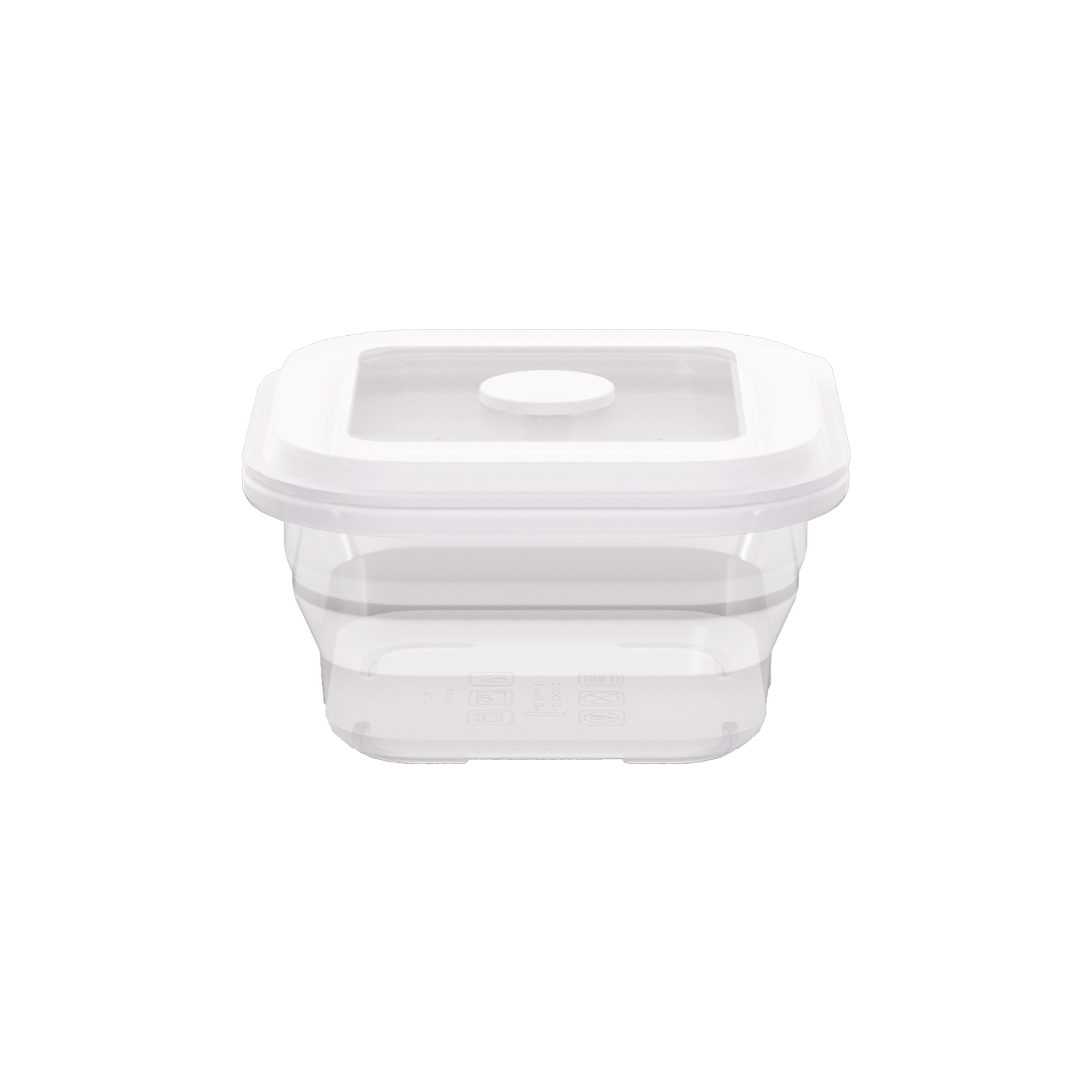 Collapsible Square Silicone Food Container - Space-Saving, Leakproof & BPA-Free. Perfect for Office, Travel & Eco-Friendly Meal Prep. Microwave & Dishwasher Safe