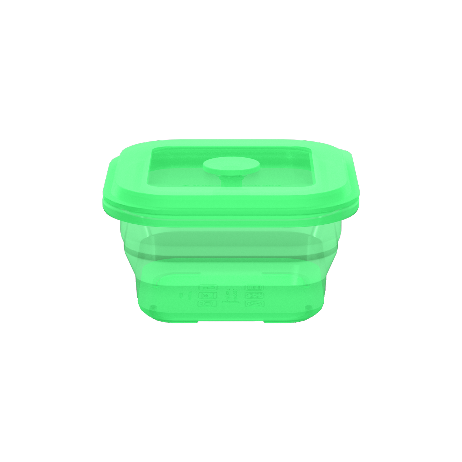 Collapsible Square Silicone Food Container - Space-Saving, Leakproof & BPA-Free. Perfect for Office, Travel & Eco-Friendly Meal Prep. Microwave & Dishwasher Safe