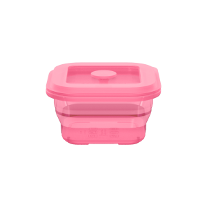 Collapsible Square Silicone Food Container - Space-Saving, Leakproof & BPA-Free. Perfect for Office, Travel & Eco-Friendly Meal Prep. Microwave & Dishwasher Safe
