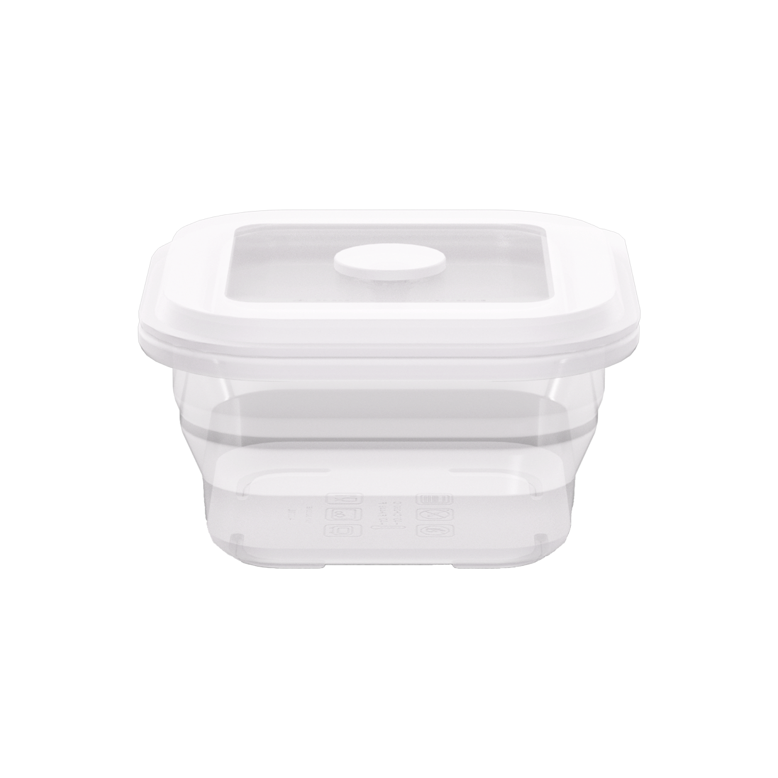 Collapsible Square Silicone Food Container - Space-Saving, Leakproof & BPA-Free. Perfect for Office, Travel & Eco-Friendly Meal Prep. Microwave & Dishwasher Safe