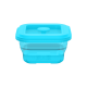 Collapsible Square Silicone Food Container - Space-Saving, Leakproof & BPA-Free. Perfect for Office, Travel & Eco-Friendly Meal Prep. Microwave & Dishwasher Safe