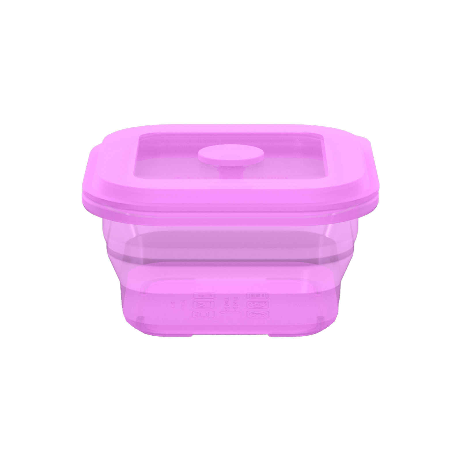Collapsible Square Silicone Food Container - Space-Saving, Leakproof & BPA-Free. Perfect for Office, Travel & Eco-Friendly Meal Prep. Microwave & Dishwasher Safe