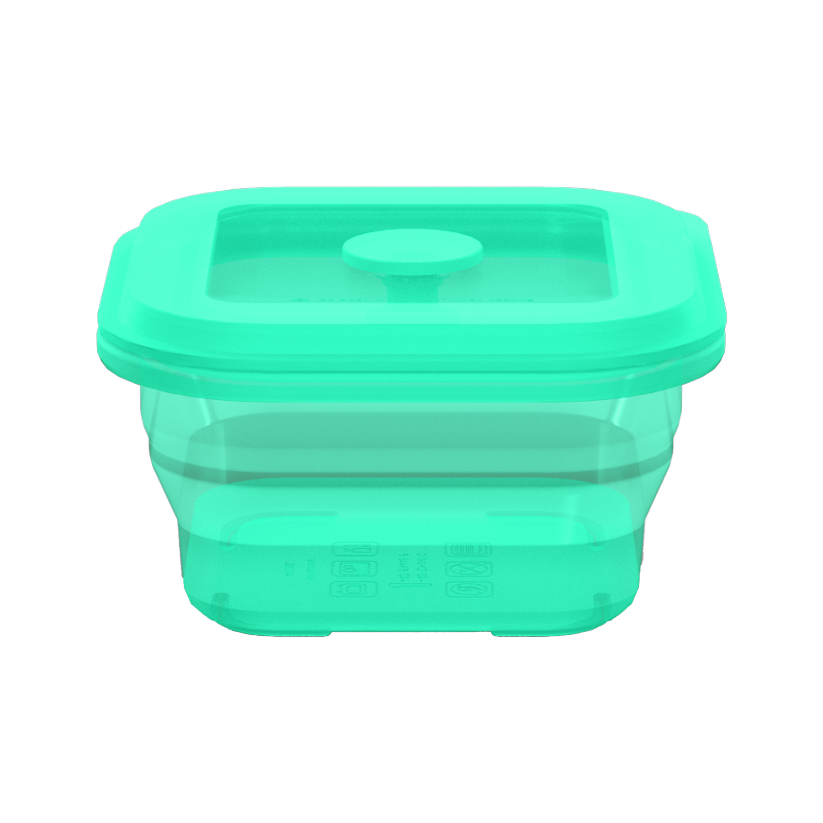 Collapsible Square Silicone Food Container - Space-Saving, Leakproof & BPA-Free. Perfect for Office, Travel & Eco-Friendly Meal Prep. Microwave & Dishwasher Safe