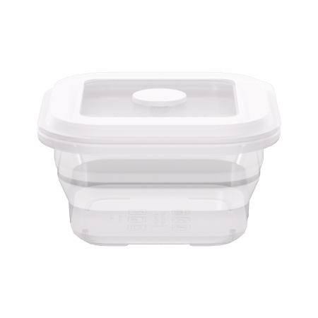 900ML Silicone Square Bowl Clear