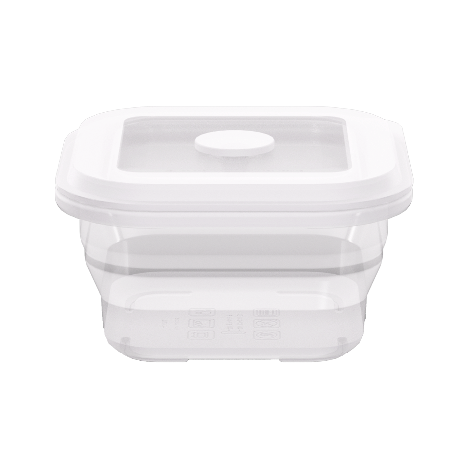 Collapsible Square Silicone Food Container - Space-Saving, Leakproof & BPA-Free. Perfect for Office, Travel & Eco-Friendly Meal Prep. Microwave & Dishwasher Safe