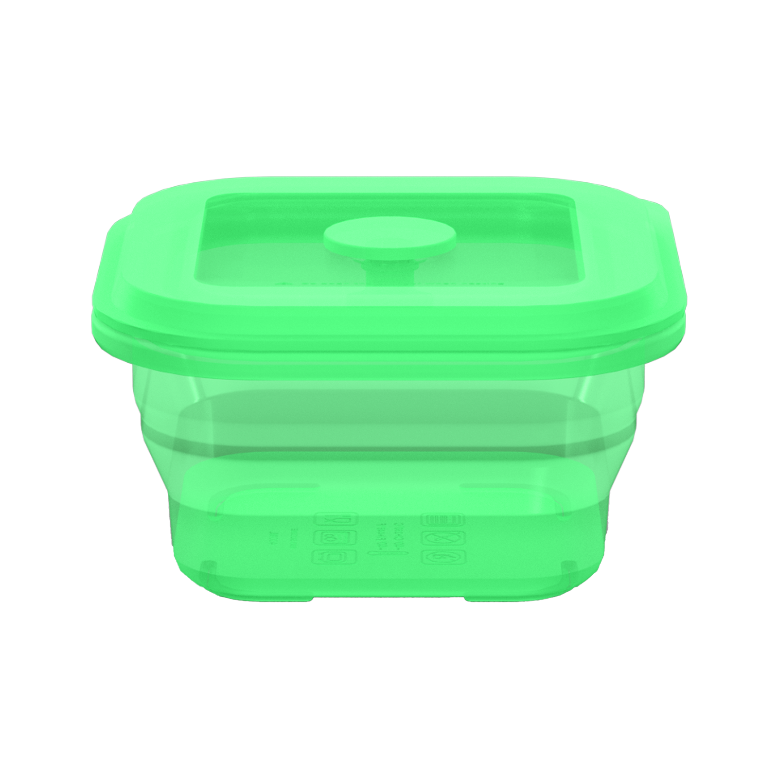 Collapsible Square Silicone Food Container - Space-Saving, Leakproof & BPA-Free. Perfect for Office, Travel & Eco-Friendly Meal Prep. Microwave & Dishwasher Safe
