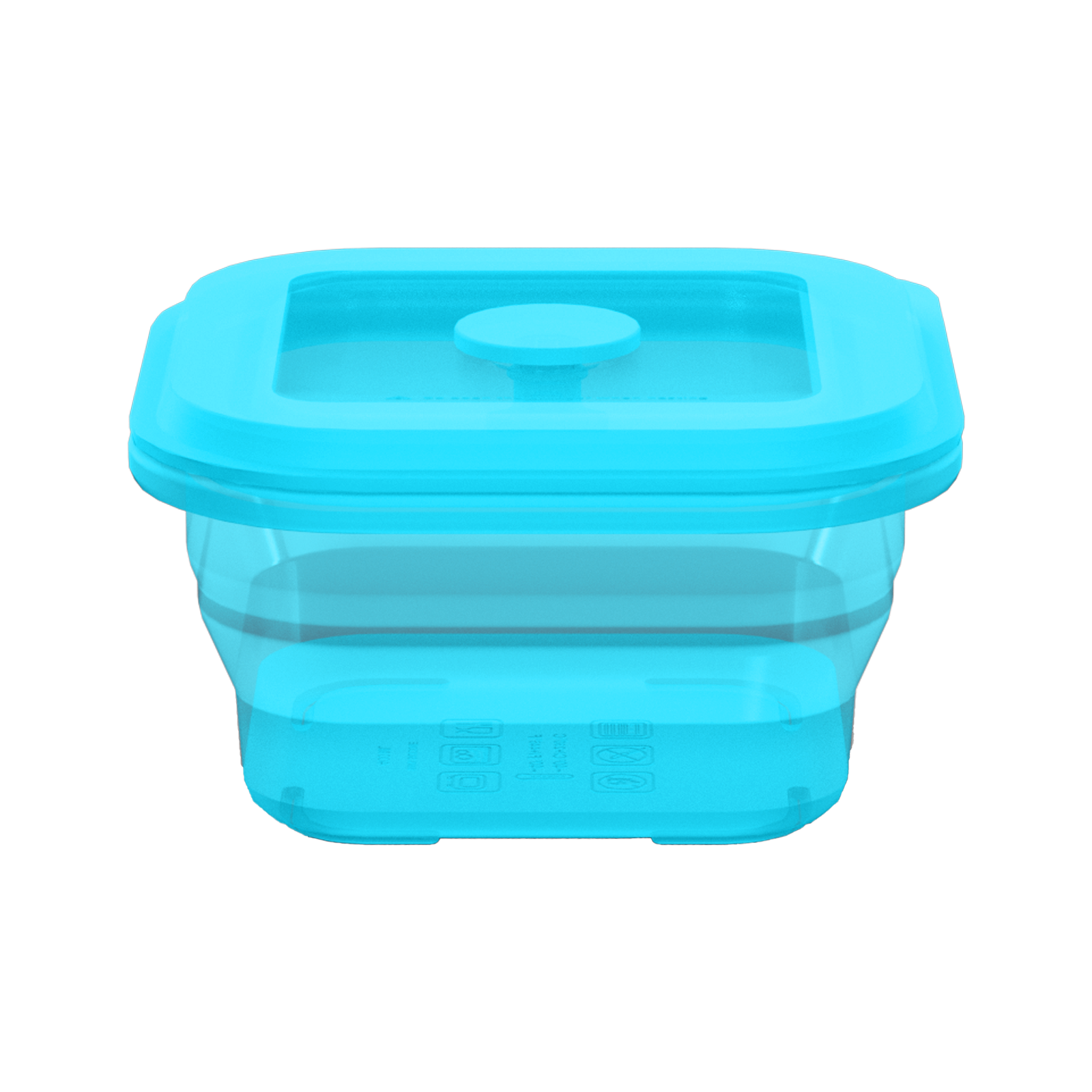 Collapsible Square Silicone Food Container - Space-Saving, Leakproof & BPA-Free. Perfect for Office, Travel & Eco-Friendly Meal Prep. Microwave & Dishwasher Safe