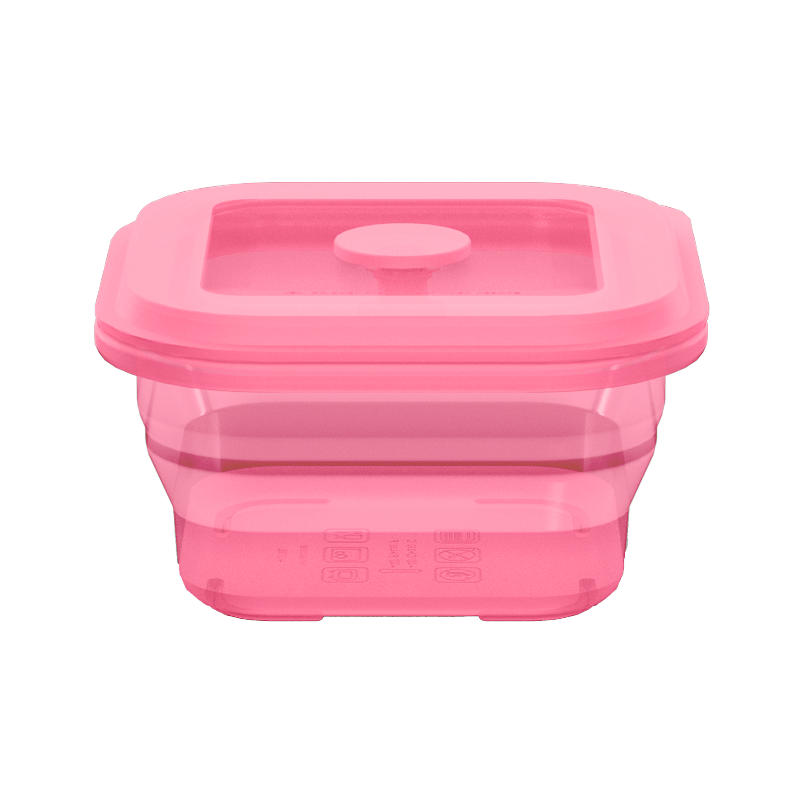 Collapsible Square Silicone Food Container - Space-Saving, Leakproof & BPA-Free. Perfect for Office, Travel & Eco-Friendly Meal Prep. Microwave & Dishwasher Safe