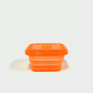 200ML Silicone Square Bowl Orange