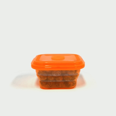 200ML Silicone Square Bowl Orange
