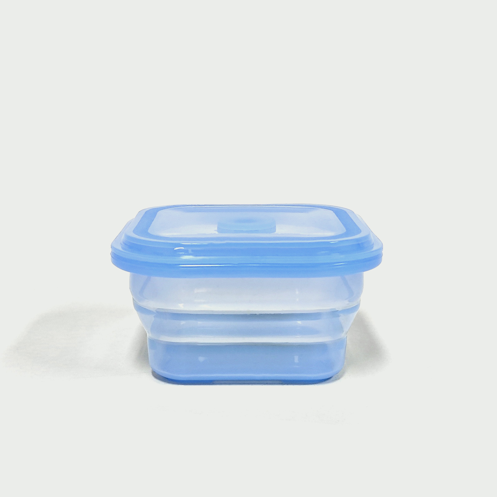 400ML Silicone Square Bowl Blue