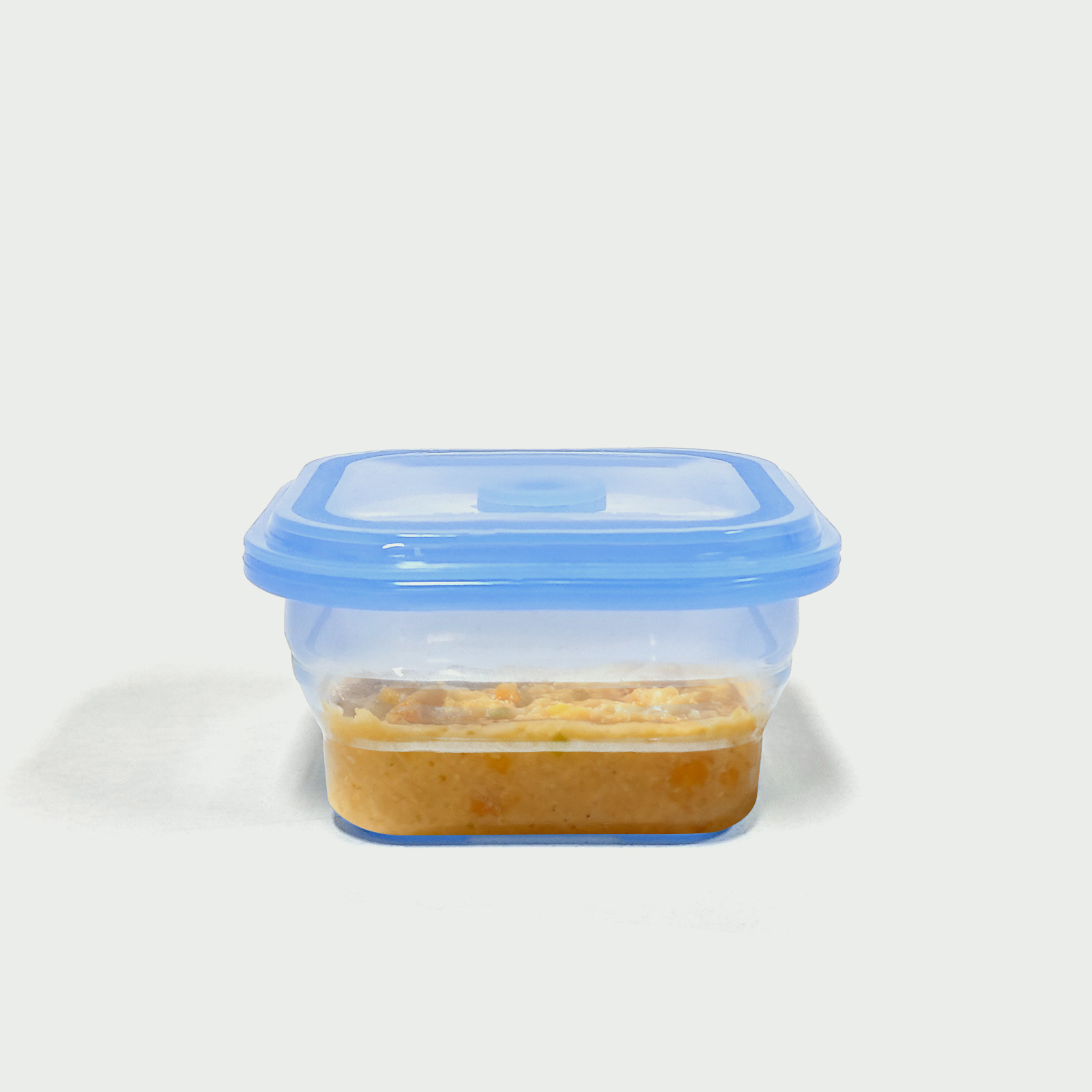 400ML Silicone Square Bowl Blue